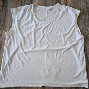BANANA REPUBLIC FACTORY White Muscle Tee Plus Size XXL